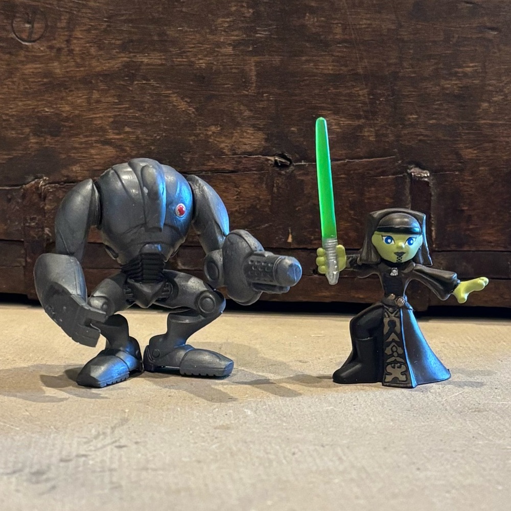 Star Wars Galactic Heroes - Super Battle Droid and Luminara 2008